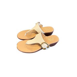 Aerosoles Izola Wedge Sandals Gold Buckle size 8.5
